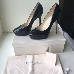 Jimmy Choo Cosmic Platform Pump Patent Leather